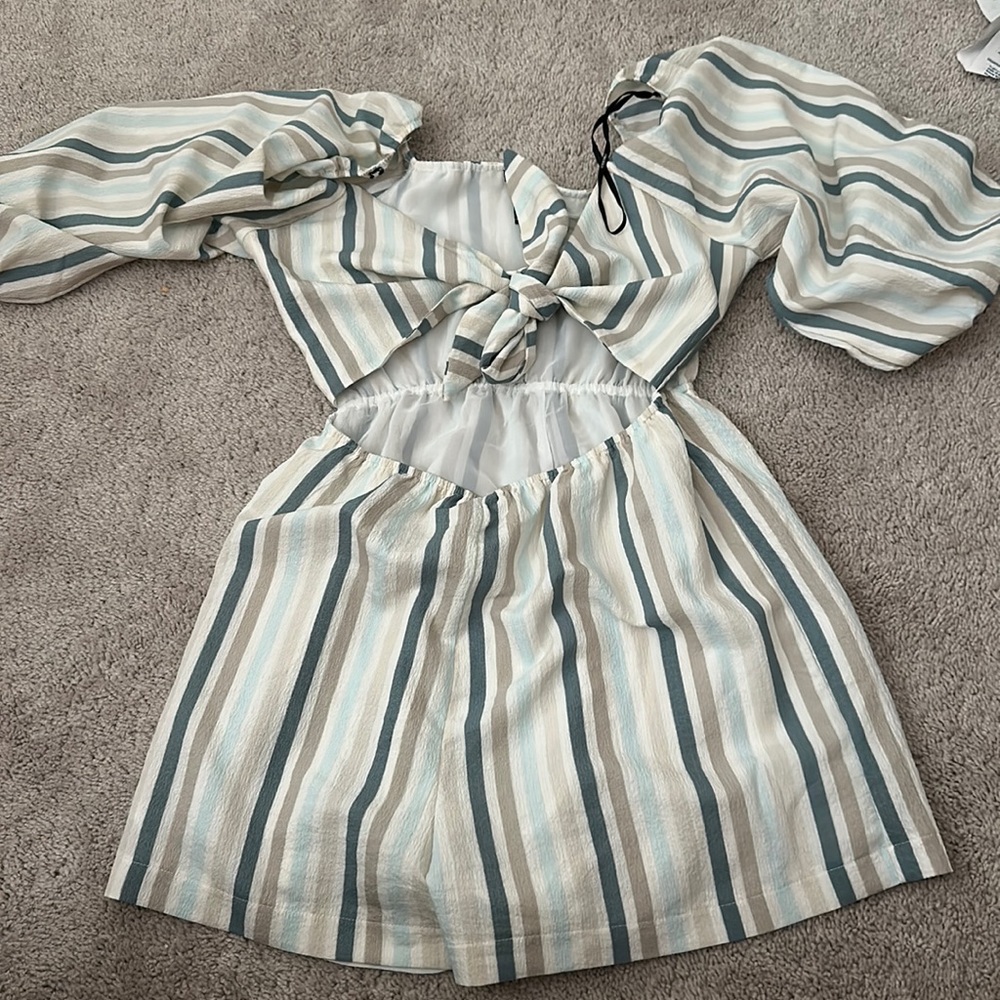 striped romper
